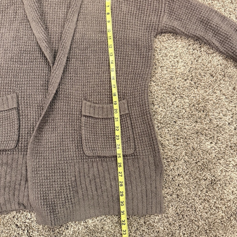 Barefoot Dreams CozyChic Lite Open Front Cardigan - Size L, cocoa/brown/taupe - Picture 11 of 11